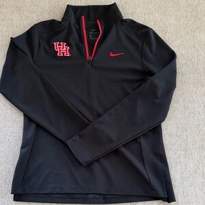 University of Houston  Black Pullover with Red Accents